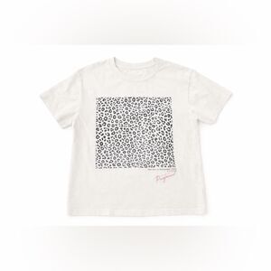 White Leopard Print Tshirt